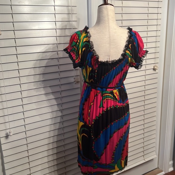 Betsey Johnson Colorful Short Sleeve Dress - Picture 6 of 11